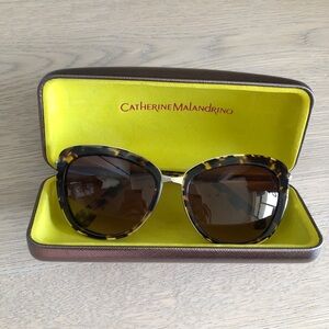 Catherine Malandrino Tortoise Cat eye Sunglasses